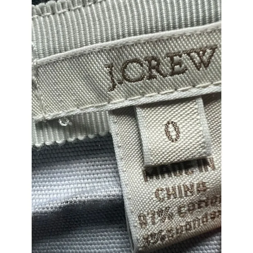 J Crew Pink Orange Watercolor Floral Mini Skirt Size 0 - Picture 3 of 5